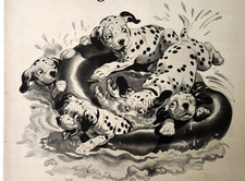 Dalmatian Fire Chief Hat Texaco Gasoline Vintage 1953 Ad Magazine Print
