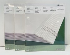 3-Pack Creative Memories Tribute White 8 1/2 x 11 Scrapbook Pages 15 Sheets Each