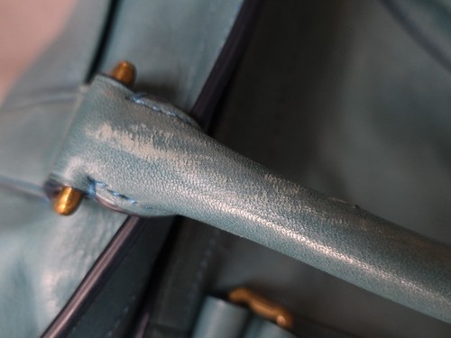 Coach Bleecker Business Reisetasche türkis blau Ledertasche mit Riemen 550 $ - Bild 5 von 24