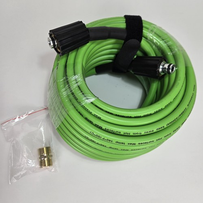 #ad High Pressure Washer Hose 3300 PSI 1 4quot; ID x 50FT M22 Flexible Kink Resistant $32.99