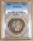 1907 BARBER HALF DOLLAR PCGS F12 453900