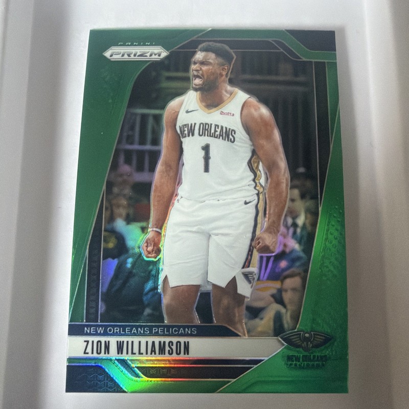 2024-25 Panini Prizm - Zion Williamson #10 Green Ice Prizm
