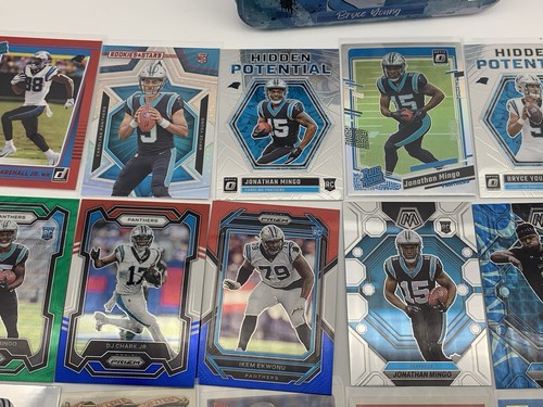 x40 Carolina Panthers Card Lot Parallels Prizm Rookies Vets Inserts Bryce Tin - Picture 6 of 7