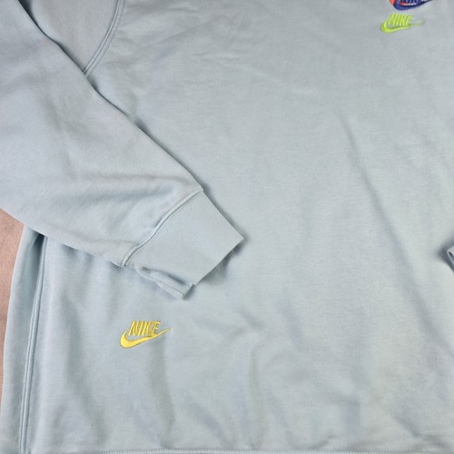Nike Essentials French Terry Pullover Rundhalspullover hellblau Gr. 2XL DR9153 - Bild 3 von 9