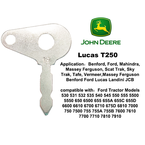 8 Master Plant Key Set JCB Komatsu Volvo CAT Hitachi Thwaites Lucas Excavator - Picture 9 of 9