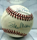 Lou Brock Stan Musial Signed Baseball PSA DNA Auto Cardinals HOF