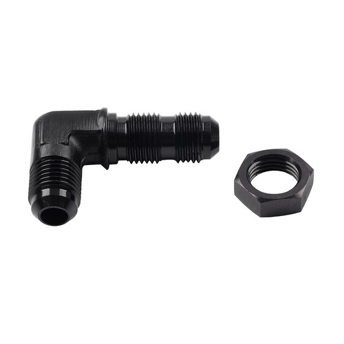 8AN 90° Bulkhead-Adapter mit AN8-Mutter - Picture 2 of 11