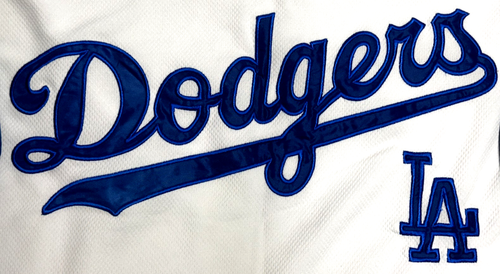 MLB Los Angeles Dodgers Stitches Men's Baseball Jersey SZ: XL White Blue - Used - Picture 8 of 16
