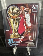 2024-25 Panini Silhouette Lebron James Hand Crafted Cracked Ice /25 Jersey Match