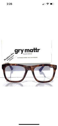 Gry Mattr DESIGNER READERS Tortoise Frame SOCIABLE Blue Light Blocking +2.50 - Picture 11 of 13
