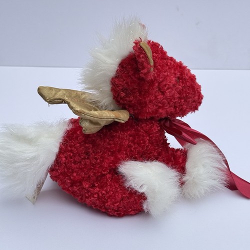 Raro Dan Dee Pegaso Peluche Peluche Juguete Alas Rojo Blanco Pequeño Mini Caballo - Imagen 5 de 13