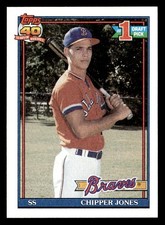 1991 Topps #333 Chipper Jones RC