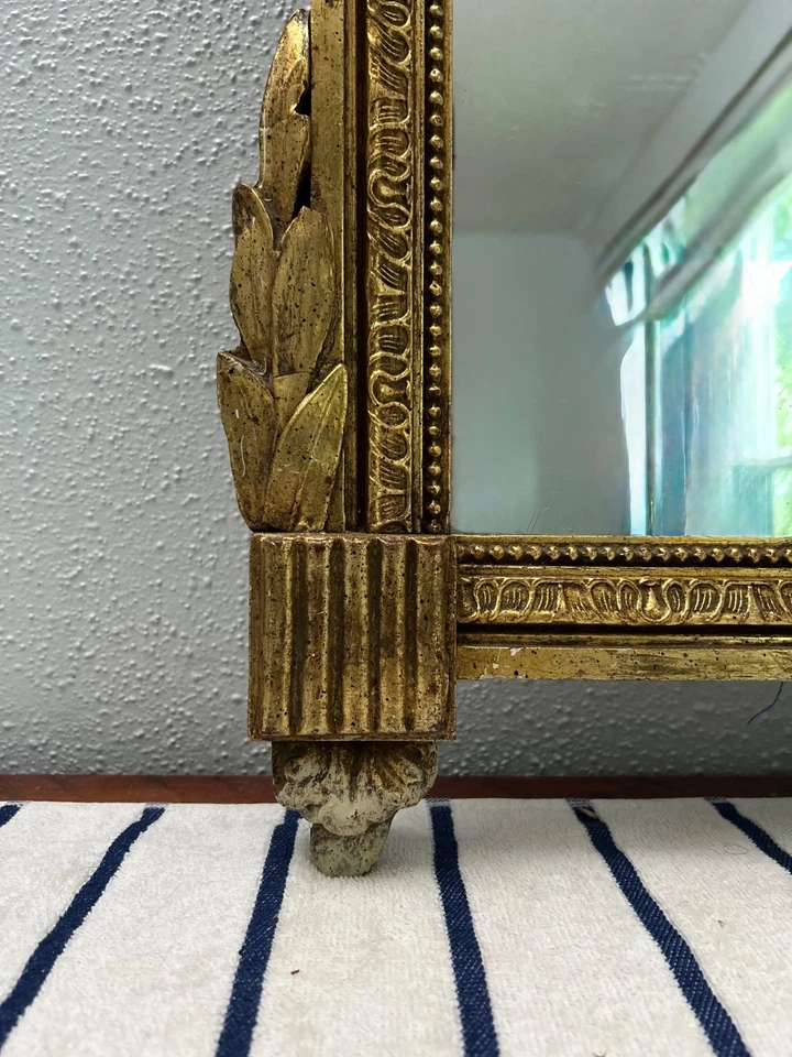 Espejo de pared Friedman Brothers Mid-Century Hollywood Regency Foto 3 de 4