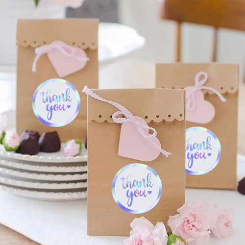 1000 Stck. 1 Zoll Danke Aufkleber für kleine Unternehmen Etiketten Runde Rollen Siegel Etiketten - Bild 14 von 17