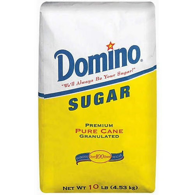 Domino Granulated Sugar, 10 lb Bag   Pure Cane Sugar for Baking & Cooking.