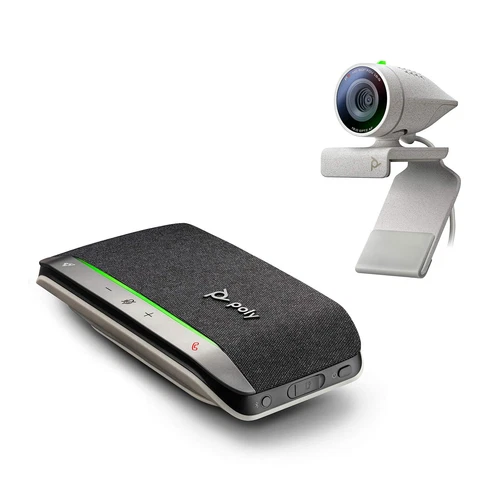 Plantronics - Studio P5 Webcam with Sync 20+ Speakerphone Kit Polycom - 1080p...