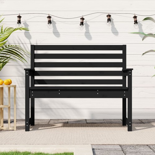 Garden Bench Outdoor Seating Wooden Bench Furniture Solid Wood Pine vidaXL - Picture 4 of 20