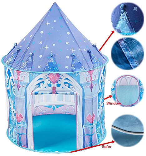 Kidodo Kids Play Tent Toy Children Pop Up Tent Kids Playhouse Indoor Blue - Picture 6 of 7