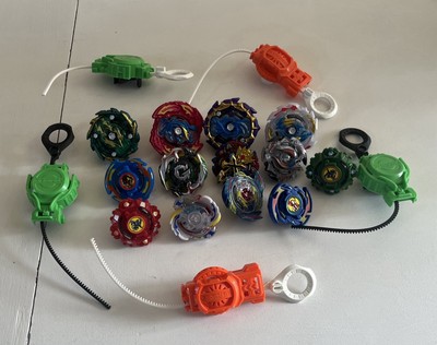 Beyblade Burst Hasbro Lot of 13 with 5 launchers