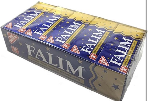 Goma lisa sin azúcar Falim, sabor masilla (paquete de 20 (100 piezas)) sin azúcar añadido - Imagen 1 de 5