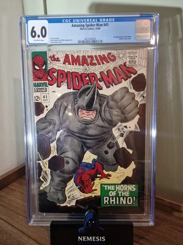 The Amazing Spider-Man #41 CGC 6.0 - 1st RHINO (Marvel Comics October 1966)