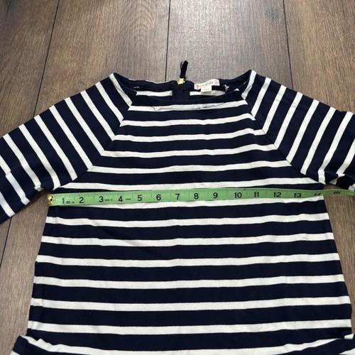 J. Crew CrewCuts Navy Striped Dress with Tulle Skirt, Size 10 - Picture 4 of 6