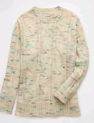 American Eagle Medium AE Whoa So Soft Cable Knit Sweater - Picture 1 of 10