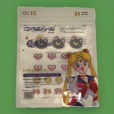 The Creme Shop SAILOR MOON Kawaii Love Hydrocolloid Acne Blemish Pimple Patches