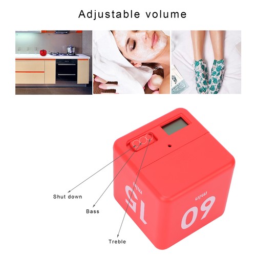 Plastic Cube Timer Sensor Flip Timer Workout Countdown Timer For Tim - Picture 9 of 12