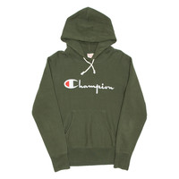 CHAMPION REVERSE WEAVE Mens Green Hoodie M