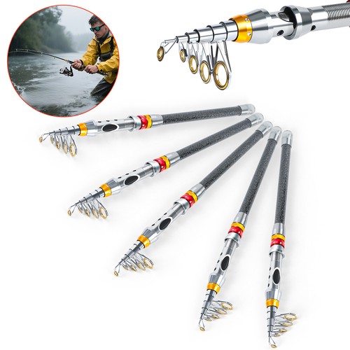 Kohlefaser Teleskop Angelrute Meer 20-50LB Salzwasser Tragbare Spinnrute - Bild 2 von 70