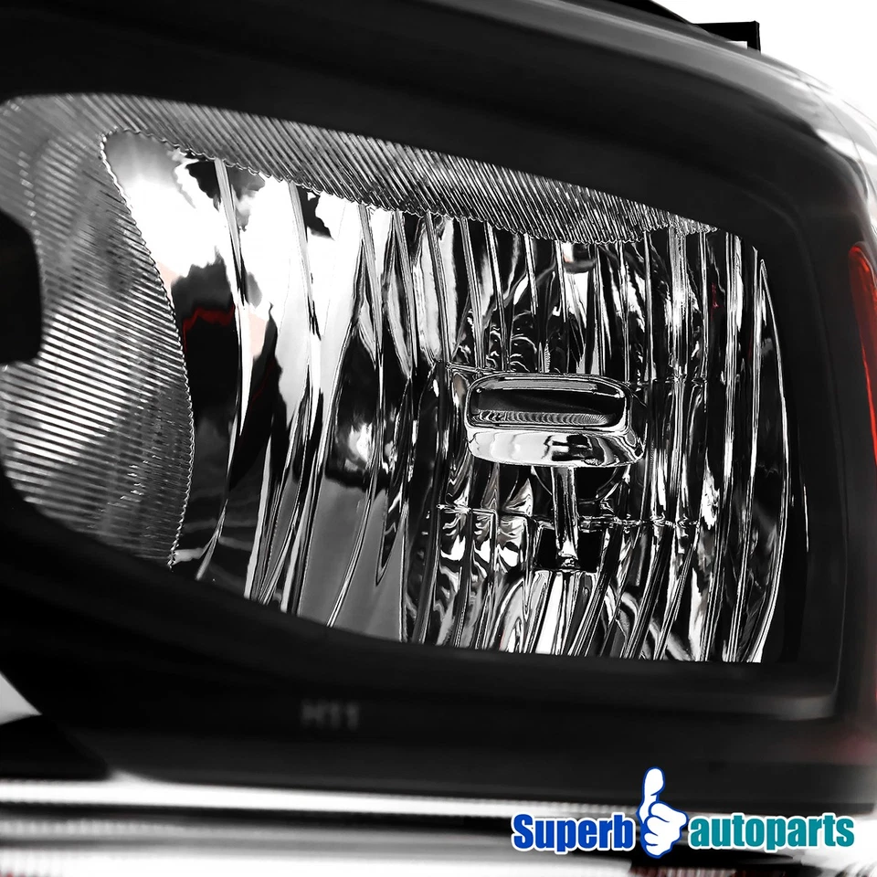 Fits 2019-2024 Dodge Ram 2500 3500 4500 5500 Headlight & Turn Signal Lamp Black Foto 4 de 4