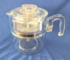 Vintage Pyrex 9 Cup Glass Percolator / Stovetop Coffee Pot USA 7759 Complete.