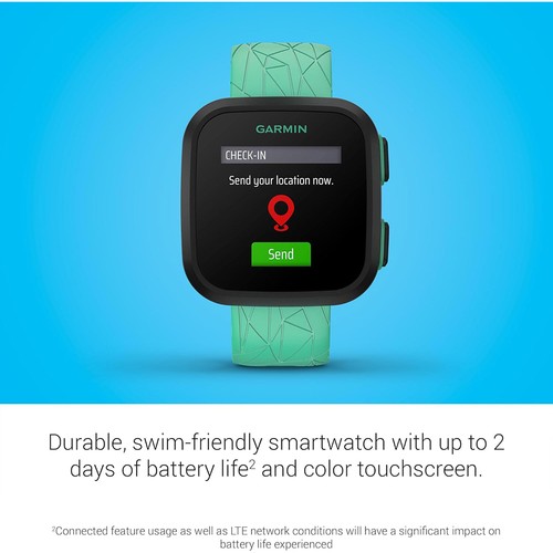 Garmin Bounce Kids Smartwatch Two-Way Text & Voice Message Location Track -Green - Zdjęcie 10 z 12