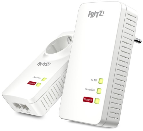 AVM FRITZ!Powerline 1260E WLAN Set (WiFi Access Point, White, Ideal for Media St - Picture 2 of 10
