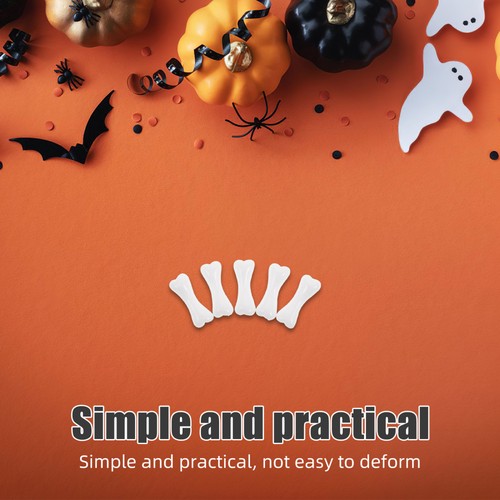  500 Stck. Cosplay Halloween Deko Party Skelett Knochen Requisiten - Bild 10 von 12