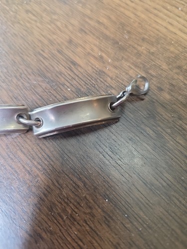 Men’s Tiffany & Co. NY 1837 Silver 925 & Titanium Midnight Link ID Bracelet 8.5” - Picture 11 of 24