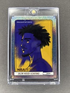 Jalen Hood-Schifino 2023-24 Panini NBA Hoops Presentations Lakers #14 SSP 