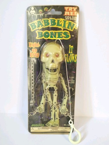 Vintage Action Skeleton Halloween figure new old stock "SUPER RARE"