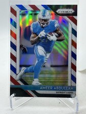 2018  Prizm Ameer Abdullah  Red White & Blue Lions Nebraska Football