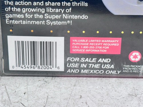 SNES Super Nintendo Controller OEM Authentic 1991 - Factory Sealed - Picture 4 of 9