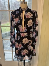 forever 21 open back floral dress S