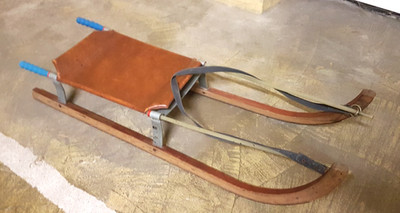  DDR Glasfieber Fiberglas Schlitten, Rennschlitten, Rodel, Rennrodel