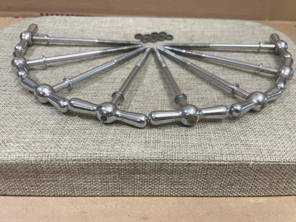 Gretsch 50s Vintage Round Badge Era Bass Drum T-Rod Set 8 T-Rods - Image 4 of 4