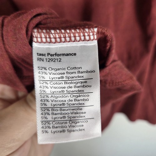 Tasc Performance Langarm Pullover Rot Bio Baumwolle Herren Large - Bild 5 von 5