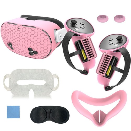 Voll Silikon Schutz Set für Meta für Quest3S VR Headset 7 Stück Nasenpad - Picture 8 of 17