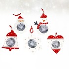 5pcs Wooden Craft Christmas Hanging Ornament Photo Frame Decoration Party