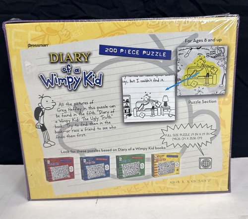 Diary of a Wimpy Kid 200-teiliges Puzzle – 2010 Pressman – 19" x 14" – NEU versiegelt - Bild 2 von 6