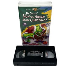 Dr. Seuss' How the Grinch Stole Christmas VHS Animated Movie Clamshell