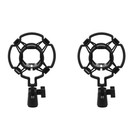 2 Stück Mikrofon Lagergestell Mic Fixing Rack Anti-Vibration Mikrofonhalter